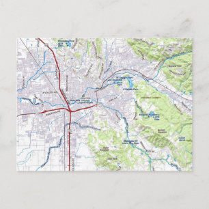 Postale Carte de Santa Rosa, Californie