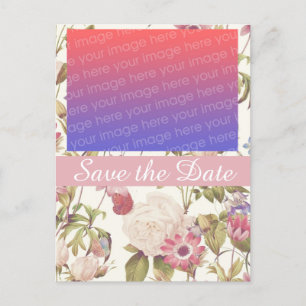 Postale Carte de sauvegarde de date de Belle Jardin