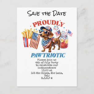 Postale  Carte de sauvegarde de date du 14 juillet Fête de