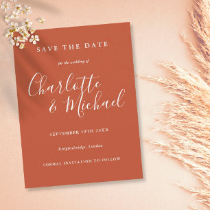 Postale Carte de sauvegarde de mariage à signature Terraco