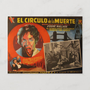 Postale Carte de séjour mexicaine vintage :  Edgar Wallace