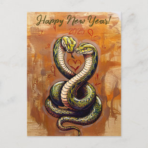 Postale Carte de serpent en bois Wish for Love 2025