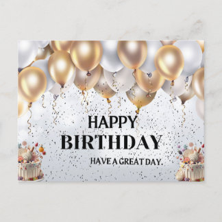 POSTALE CARTE DE SOUHAIT D'ANNIVERSAIRE