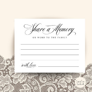 Postale Carte de souvenir de service funéraire