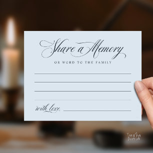 Postale Carte de souvenir de service funéraire