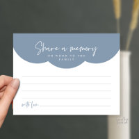 Carte de souvenir de service funéraire, partagez u