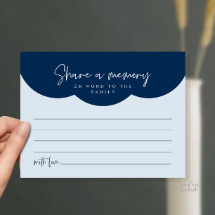 Postale Carte de souvenir de service funéraire, Partagez u