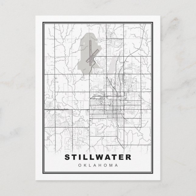 Postale Carte de Stillwater (Devant)