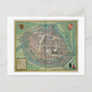 Postale Carte de Strasbourg, de Civitates Orbis Terrarum