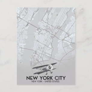 Postale Carte de style vintage de la ville de New York