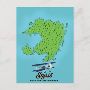 Postale Carte de Styrsö Göteborg Suède