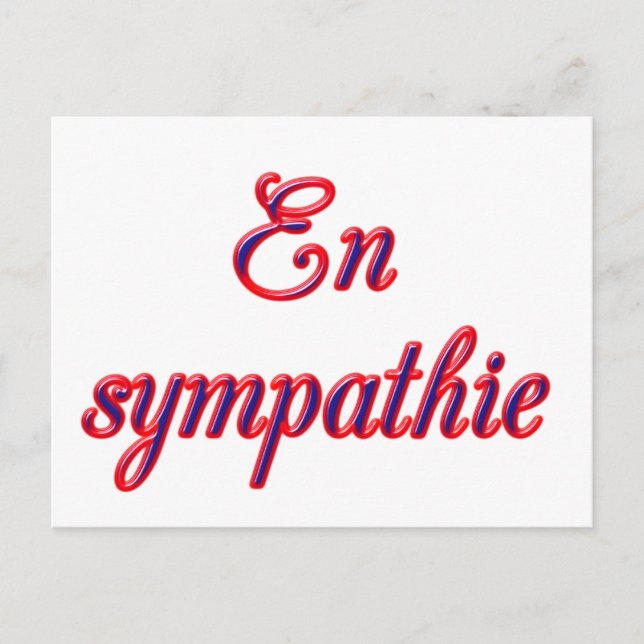 Postale Carte de sympathie (Devant)