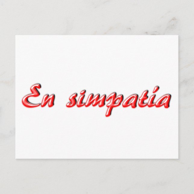 Postale Carte de sympathie (Devant)