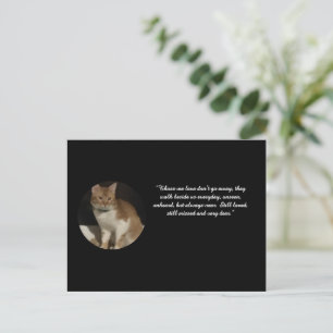 Postale Carte de sympathie avec nom et texte pour photo de