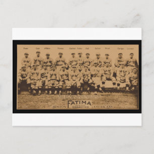 Postale Carte de tabac Fatima Sox rouge 1913 Boston Print