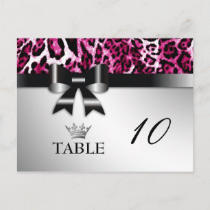 Postale Carte de table 311 Bowlicious Hot Pink Leopard