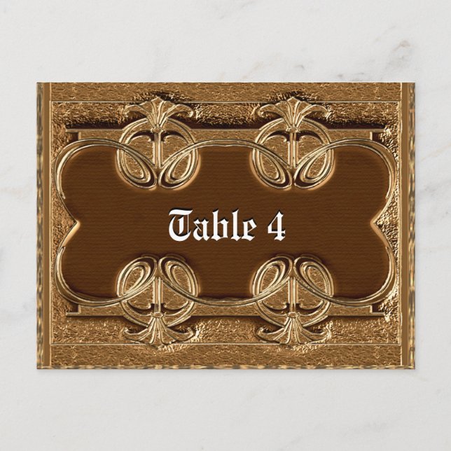 Postale Carte de table Caumartin (Devant)