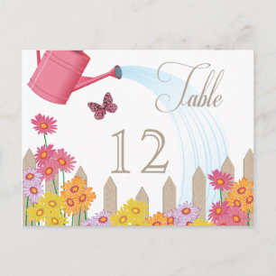 Postale Carte de table de collection de la partie jardin