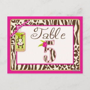 Postale Carte de table Jungle Monkey et Posters de animaux