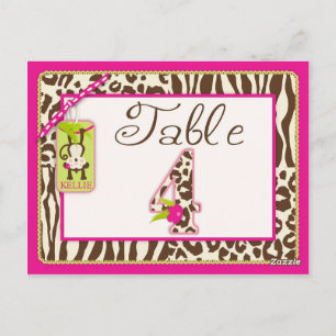 Postale Carte de table Jungle Monkey et Posters de animaux