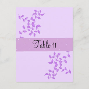 Postale Carte de table pour occasion spéciale Vignes Viole