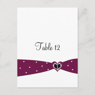 Postale Carte de table ruban de Bourgogne