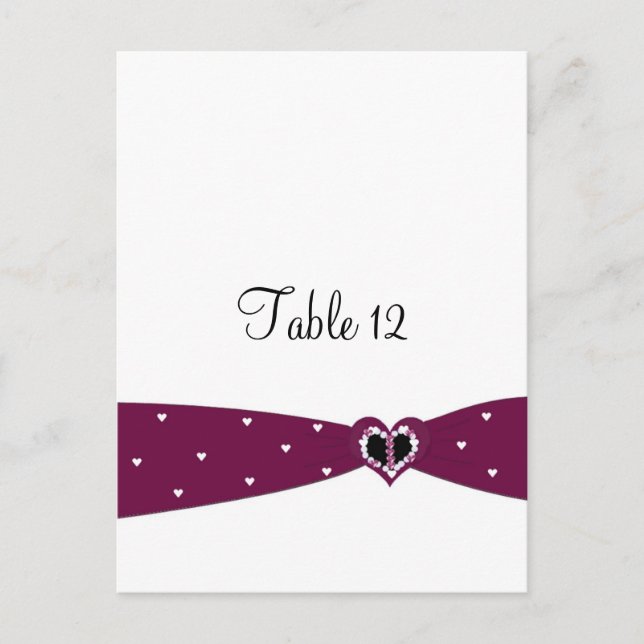 Postale Carte de table ruban de Bourgogne (Devant)