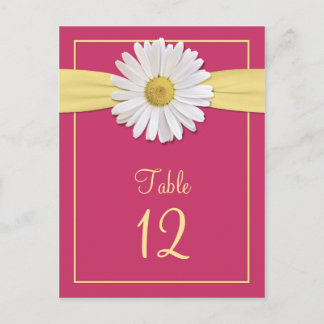 Postale Carte de table Watermelon rose Shasta Daisy