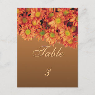 Postale Carte de tableau Fleurs d'automne