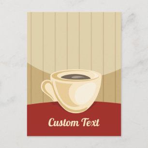 Postale Carte de tasse de café