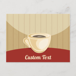 Postale Carte de tasse de café