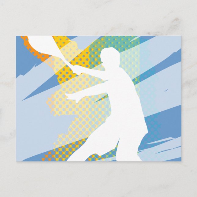 Postale Carte de tennis pour joueurs de tennis et amateurs (Devant)