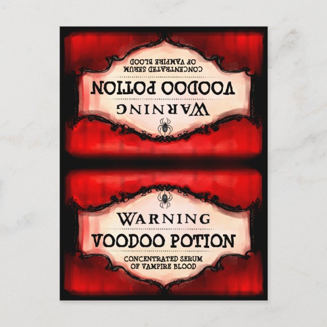 Postale Carte de tente pour aliments et boissons Halloween (Devant)