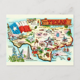 Postale Carte de Texas Salutation