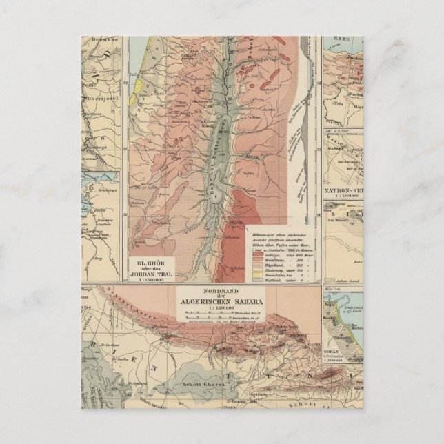 Postale Carte de Tieflander Atlas (Devant)