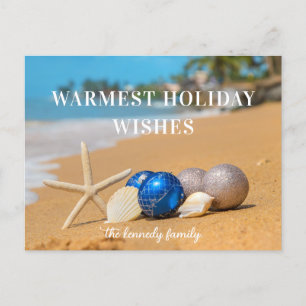 Postale Carte de vacances Christmas Coastal Beach