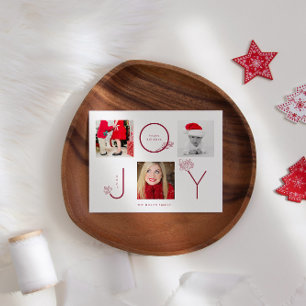 Postale Carte de vacances Modern Joy Photo Collage
