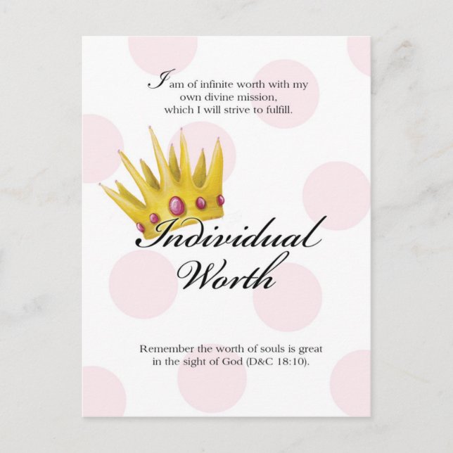 Postale Carte de valeur YW - Valeur individuelle (Devant)