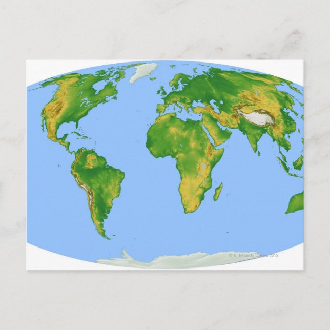 Postale Carte de végétation 4 (Devant)