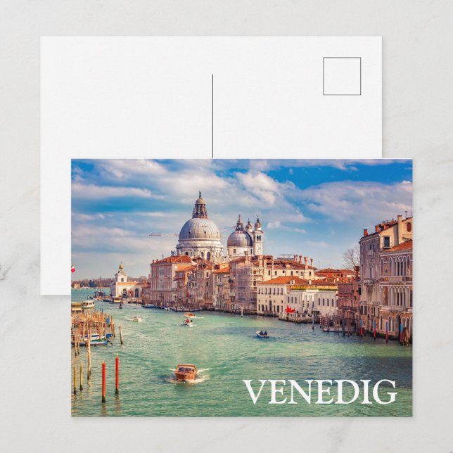 Postale Carte de Venise-Italie (Devant / Derrière)