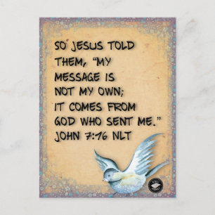 Postale Carte de verset biblique de la taille d'une carte 