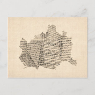 Postale Carte de Vienne Autriche Carte de Vienne