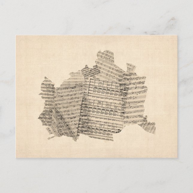 Postale Carte de Vienne Autriche Carte de Vienne (Devant)