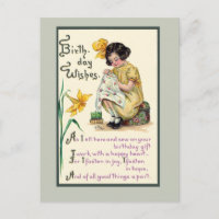 Carte de vinrage Anniversaire Démodé Wives