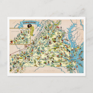 Postale Carte de Virginia Funny