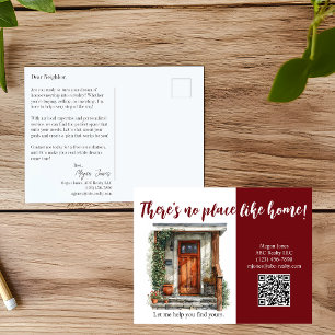 Postale Carte de visite d'agent immobilier Marketing immob