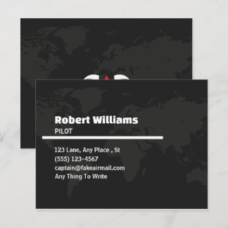 Postale Carte de visite professionnelle pour pilote modern