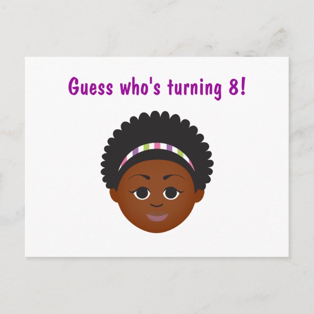 Postale Carte de vœu d'invitation d'anniversaire #Proud2BN (Devant)