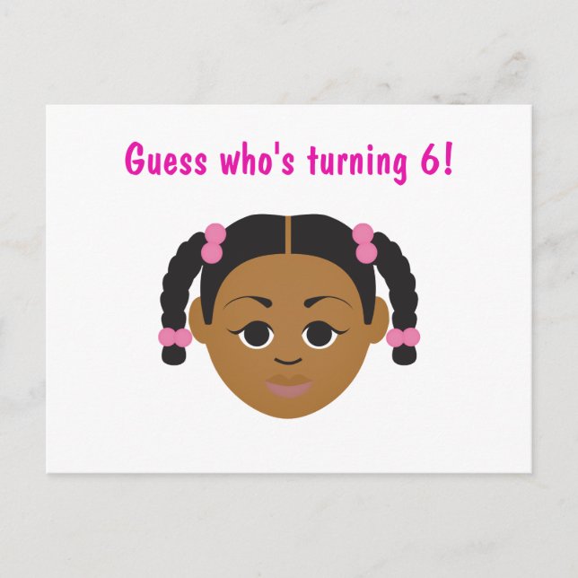 Postale Carte de vœu d'invitation d'anniversaire #Proud2BN (Devant)