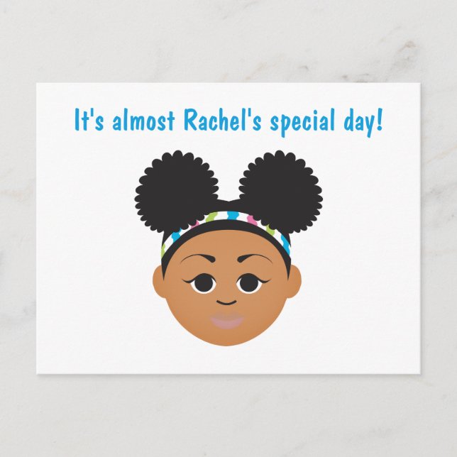 Postale Carte de vœu d'invitation d'anniversaire #Proud2BN (Devant)